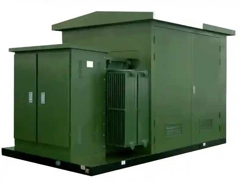 Outdoor compact substation operating under high-load conditions