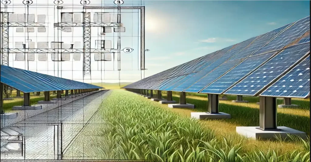 Small substation serving a solar photovoltaic farm in a remote region